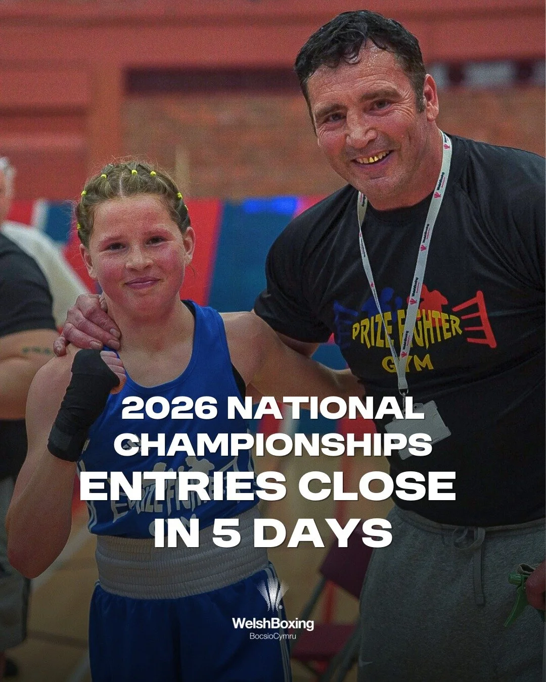 🥊 5 DAYS LEFT TO ENTER 🥊 Welsh Boxing National Championships 2026

Entries are still open for the 2026 Welsh Boxing National Championships, taking place at the Sport Wales National Centre, Cardiff.

This prestigious event brings together the best O