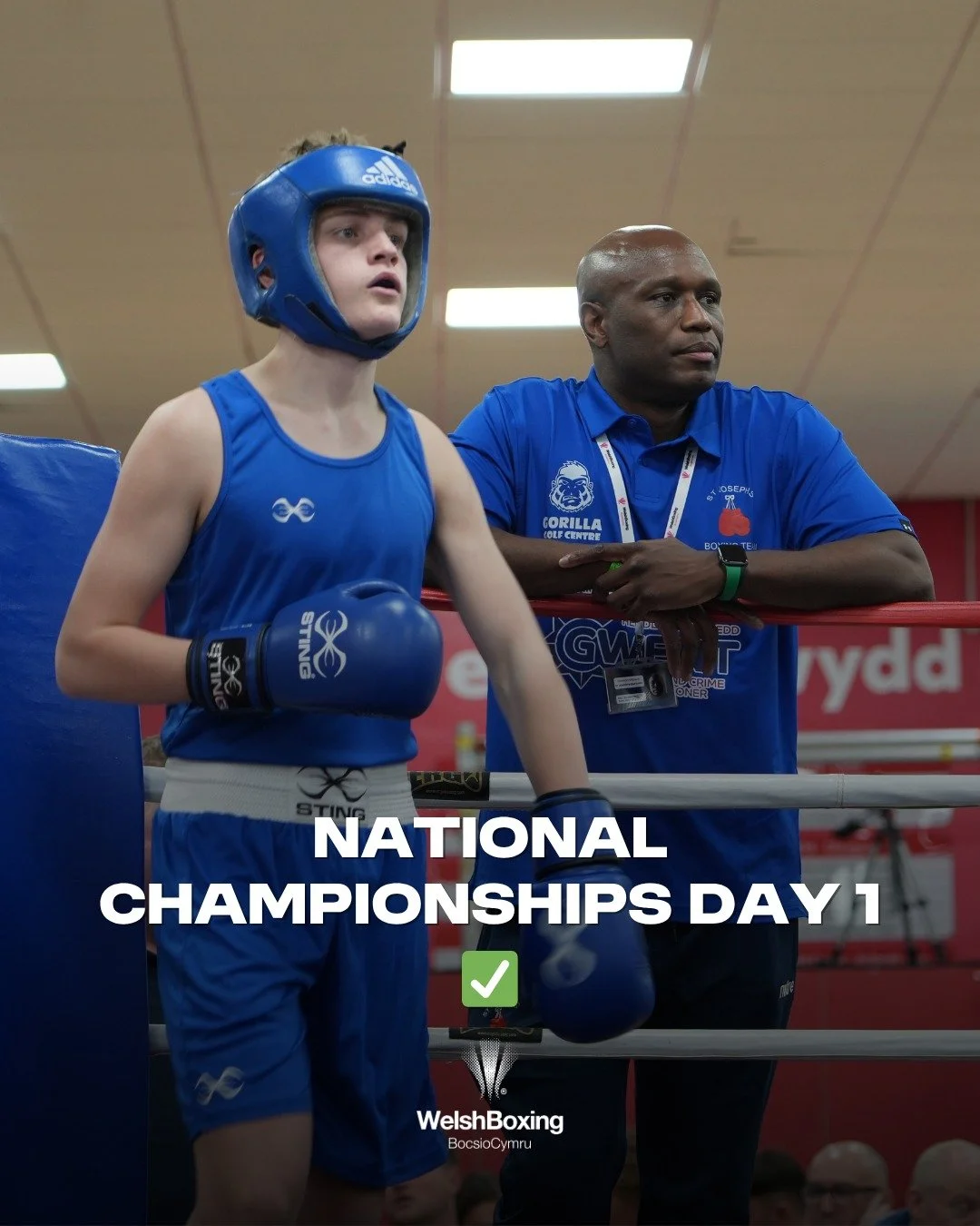 2026 National Championships Day 1 ✅

Massive well done to all the boxers who competed at day 1 of the 2026 National Championships 🥊

Also a big thank you to all the coaches and officials for their efforts 🏴󠁧󠁢󠁷󠁬󠁳󠁿

We will be back tomorrow at 