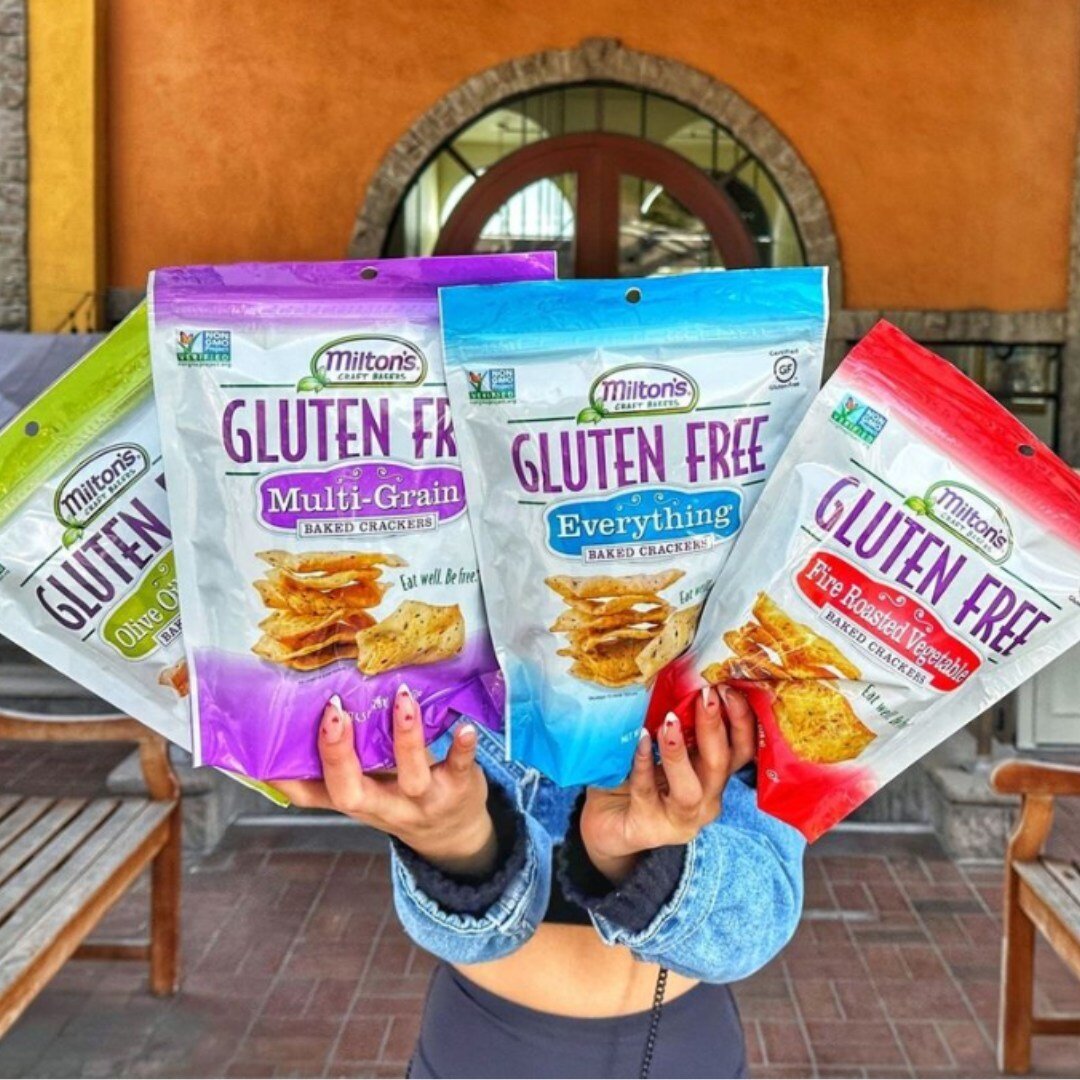 Did you know Milton's has their own line of Gluten Free Snacks? 😮 Stop by for Lunch and take some delicious treats home to snack on all weekend. 🥪🥐🍪 Trust us, you won't be disappointed! #Miltons #GlutenFree #Snacks