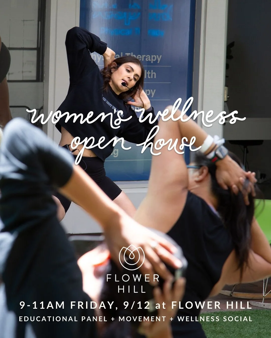 You&rsquo;re invited to come experience the new Flower Hill at our &lsquo;back to routine&rsquo; wellness open house created for women and those that support them.⁠
⁠
Learn from local experts, sample a variety of exercises at Flower Hill wellness stu
