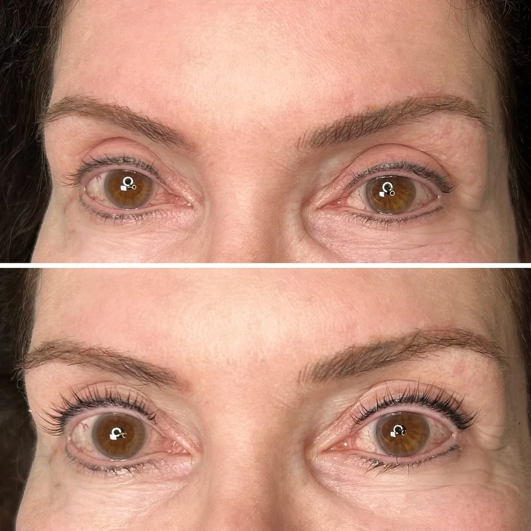 A FABULOUS BEFORE &amp; AFTER 

Lash lift + tint

She wasn&rsquo;t too crazy about the idea of having her naturally dark lashes tinted but I KNEW it would make a world of a difference and highly suggested it. She had absolutely no regrets adding tint