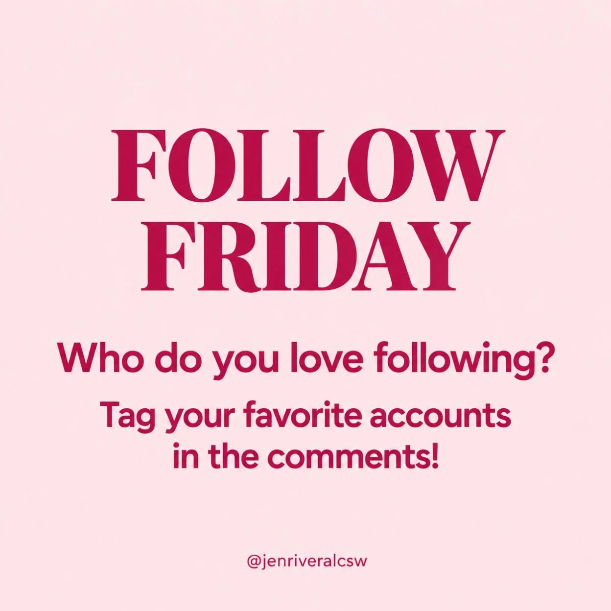 Follow Friday! Who makes you laugh, feel understood, or remember you&rsquo;re not the only one figuring it out?

Tag a few accounts you love and tell us why you follow them! Let&rsquo;s help each other find our new favorites!
