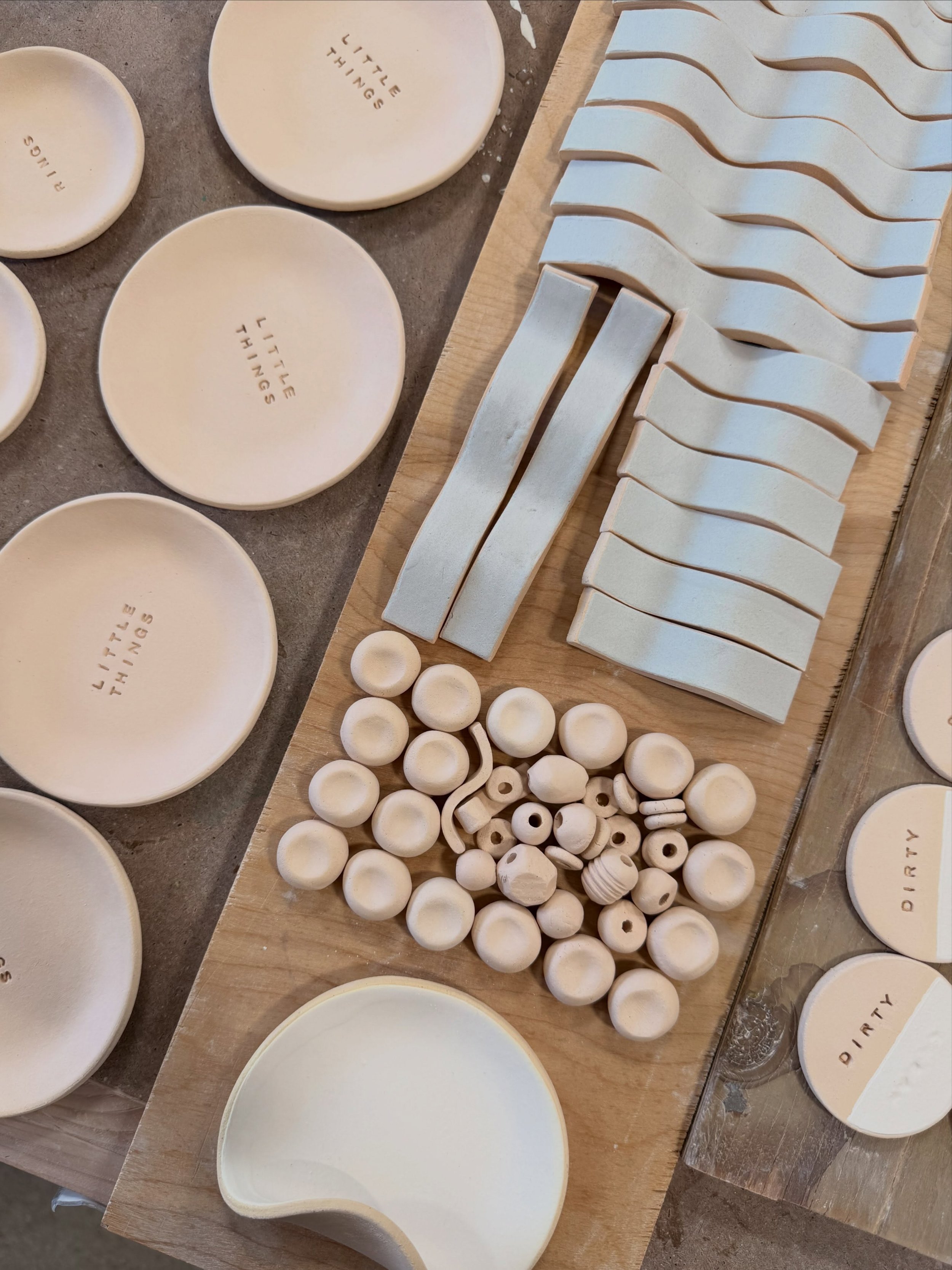 Glaze day! Getting through some preorders, wholesale orders, and festival prep for @lafayettefestival #handmadeceramics #ceramicsofinstagram #ceramicstudio