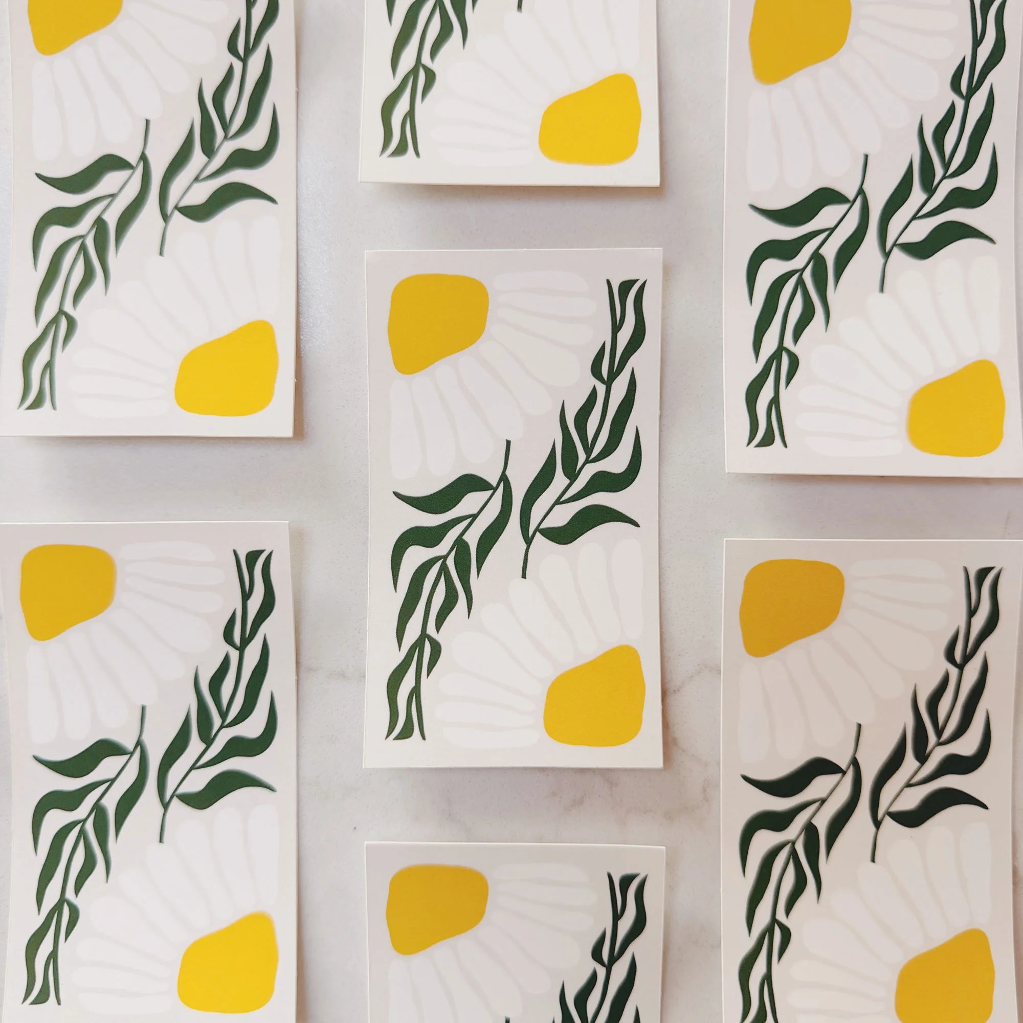 Daisy Flower Vinyl Sticker