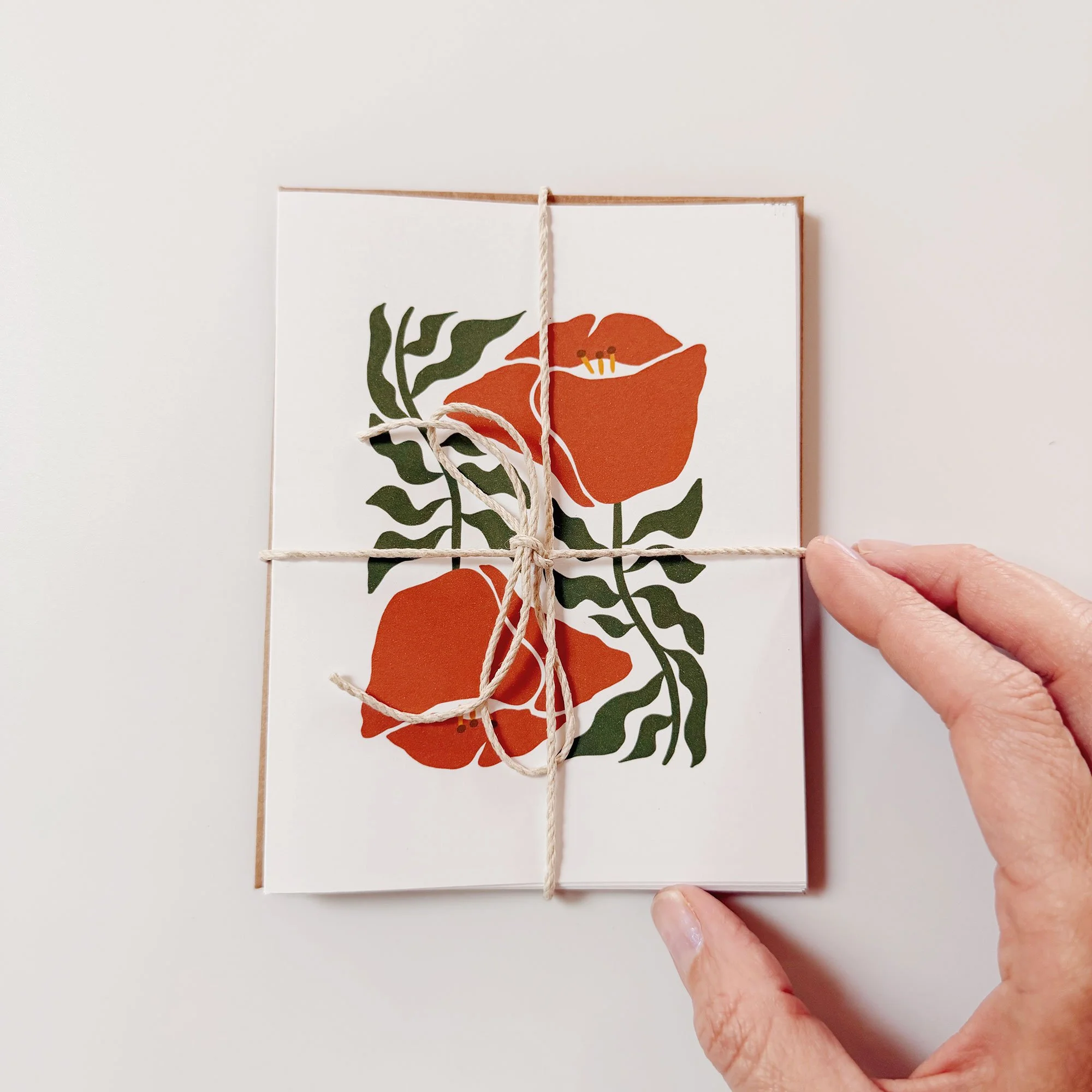 California Poppy Blank Notecards (Pack of 5)
