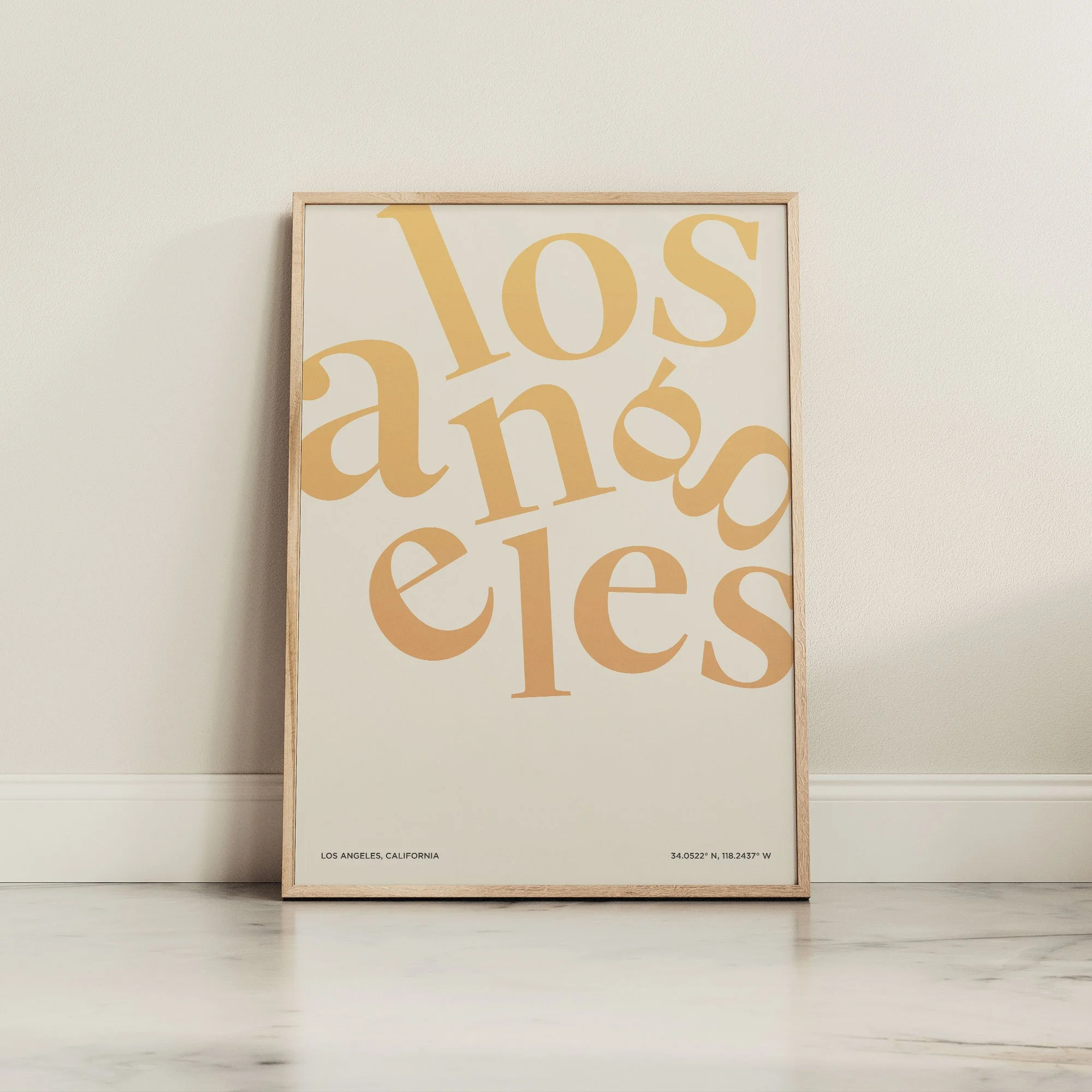 Los Angeles Minimal Travel Print
