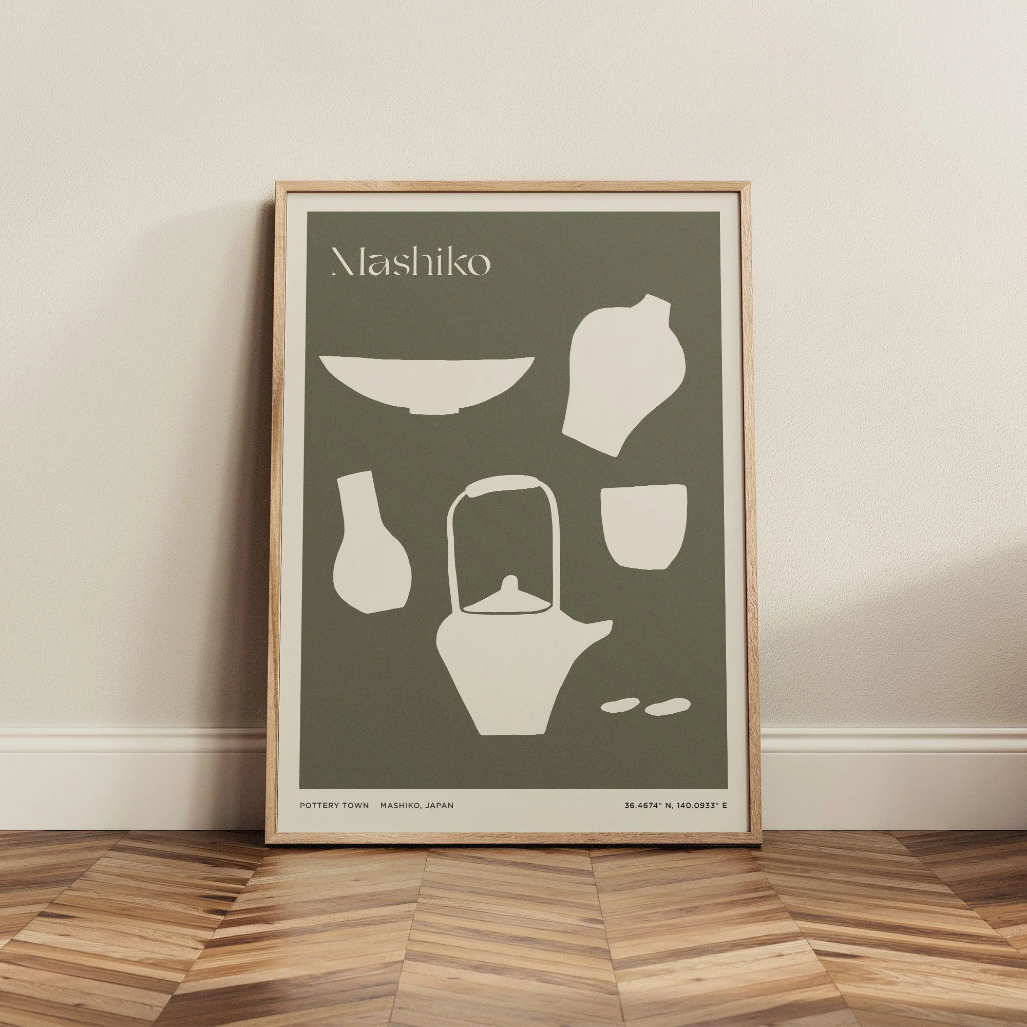 Mashiko Minimal Travel Print