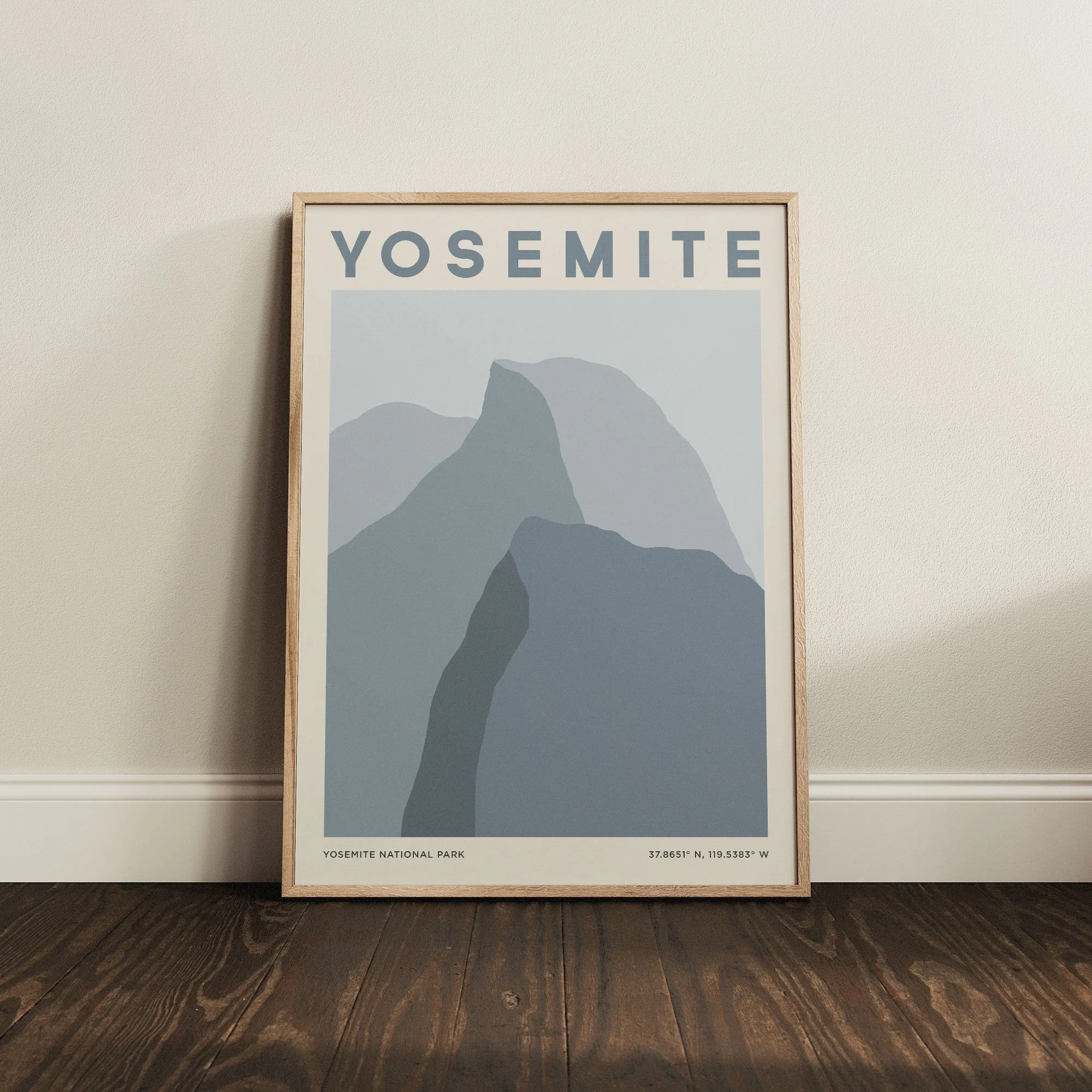 Yosemite Minimal Travel Print