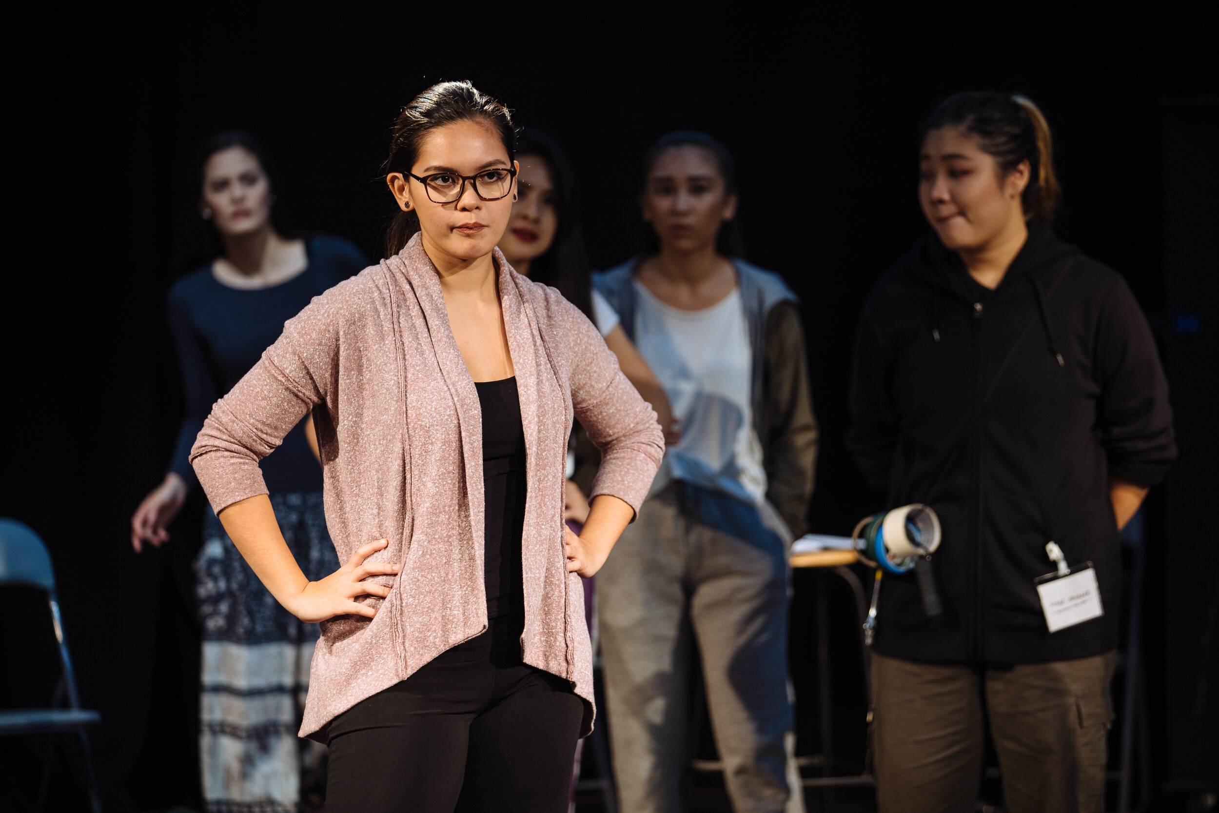  Six Characters Looking for an Author  As The Director  Dir. Leela Alaniz  Performed at LASALLE College of the Arts  Sept 2019  Photo by Crispian Chan 