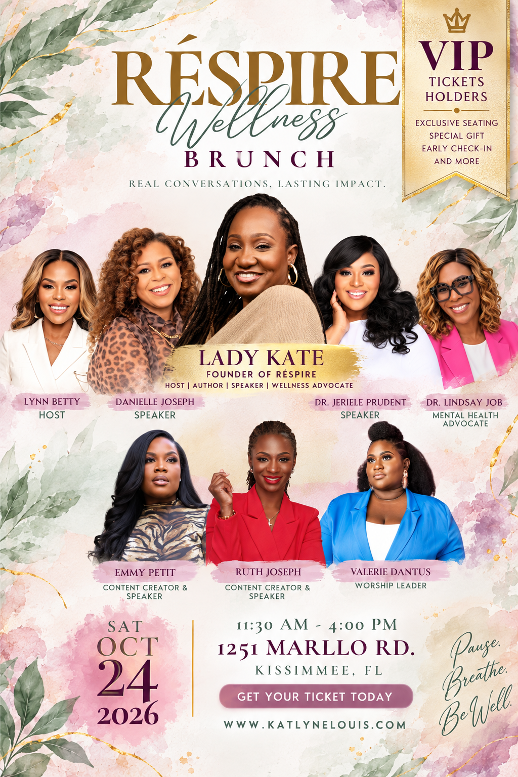 VIP Réspire Wellness Brunch Experience