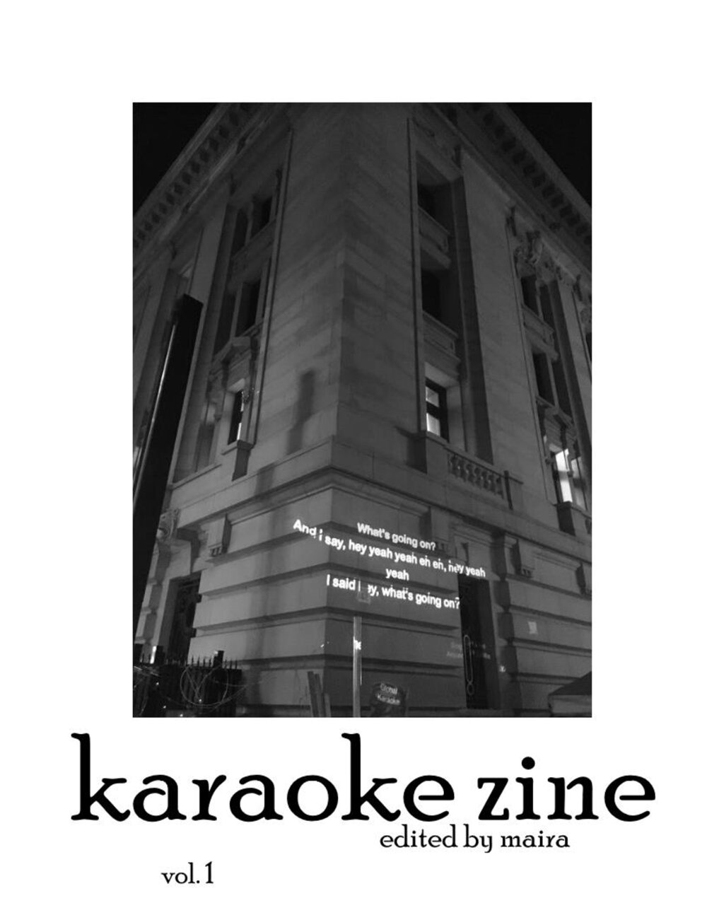 Karaoke Zine by Maira M