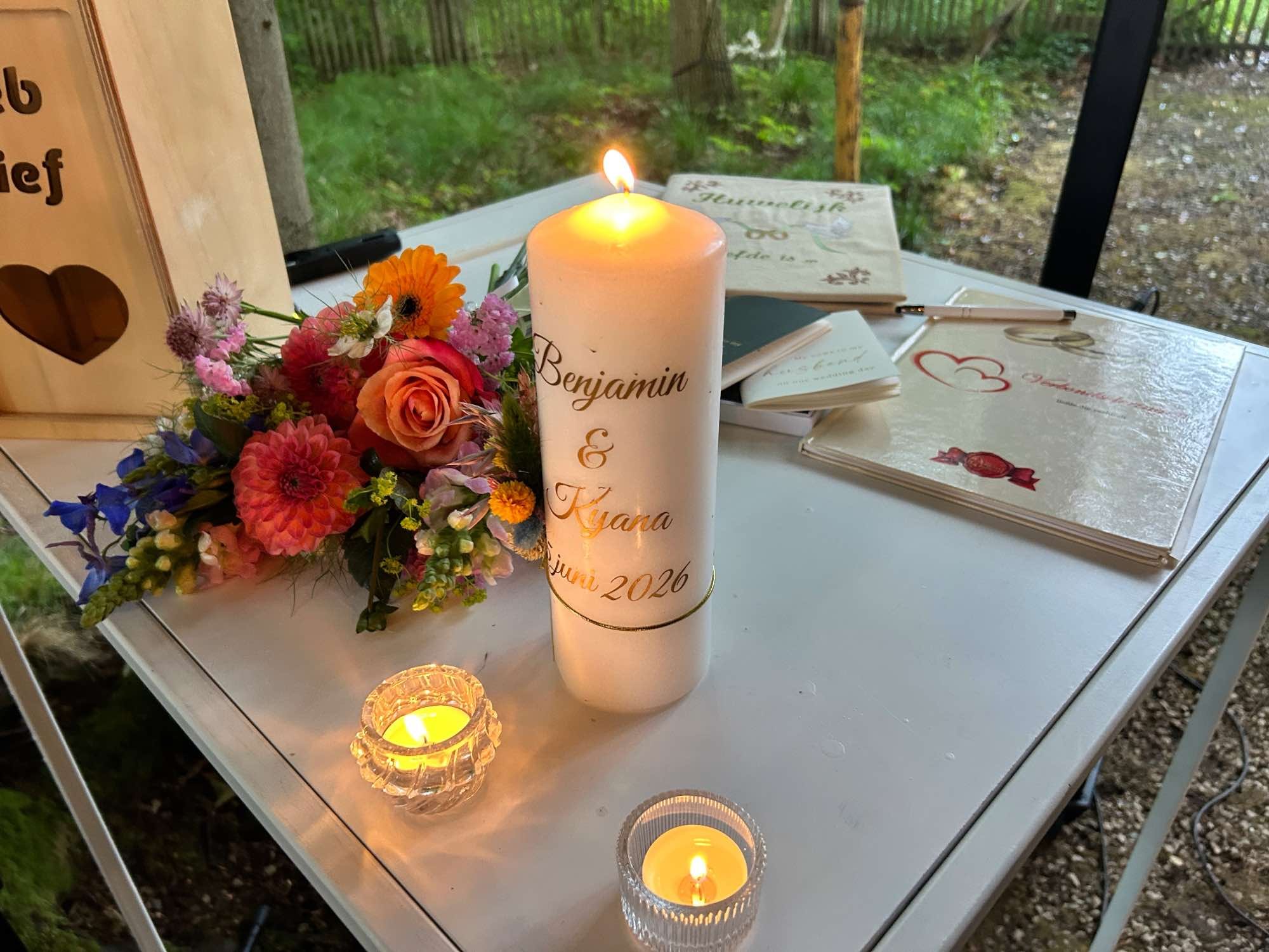 Huwelijksviering - ceremonie huwelijk Kyana en Benjamin
