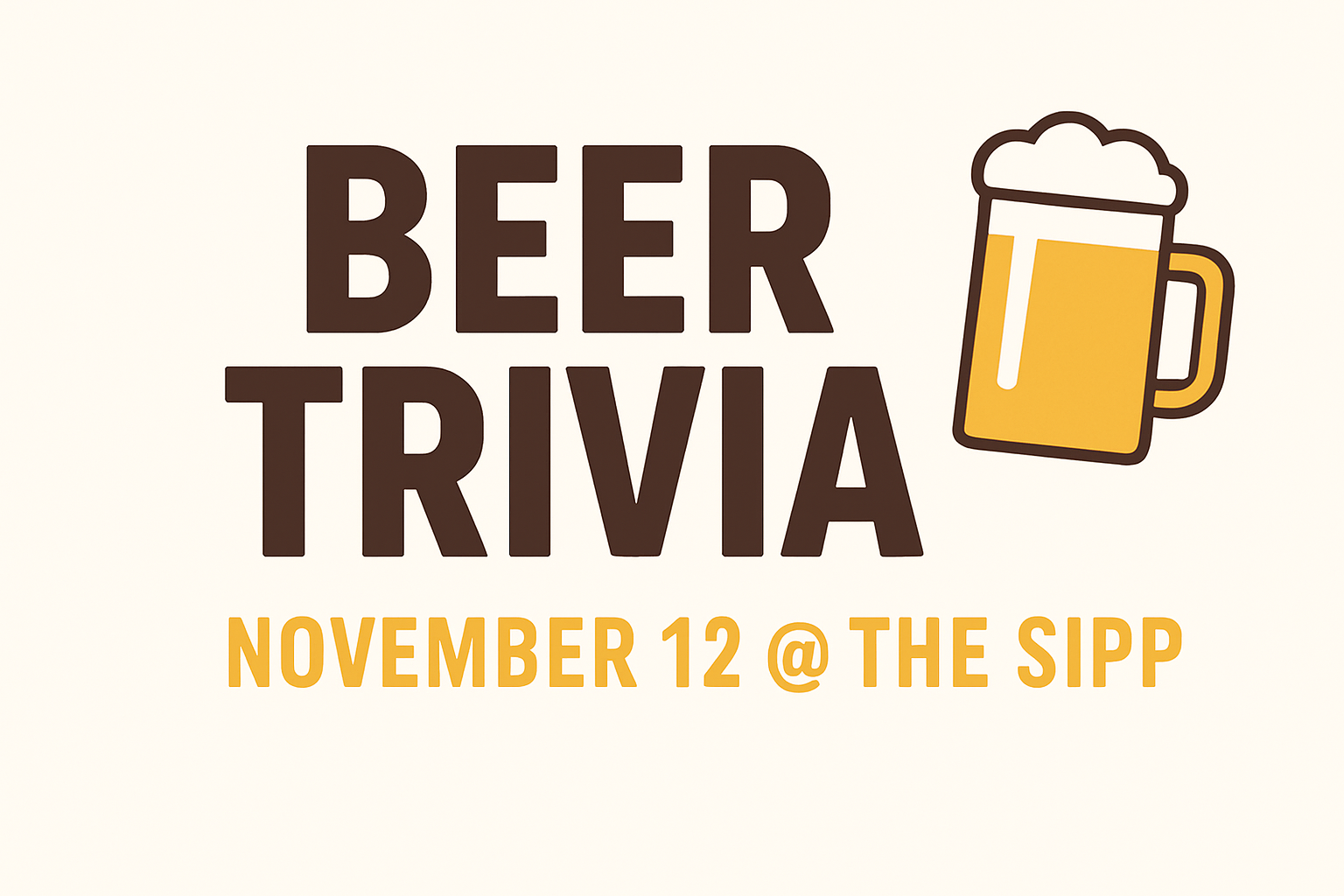 Beer Trivia at The Sipp