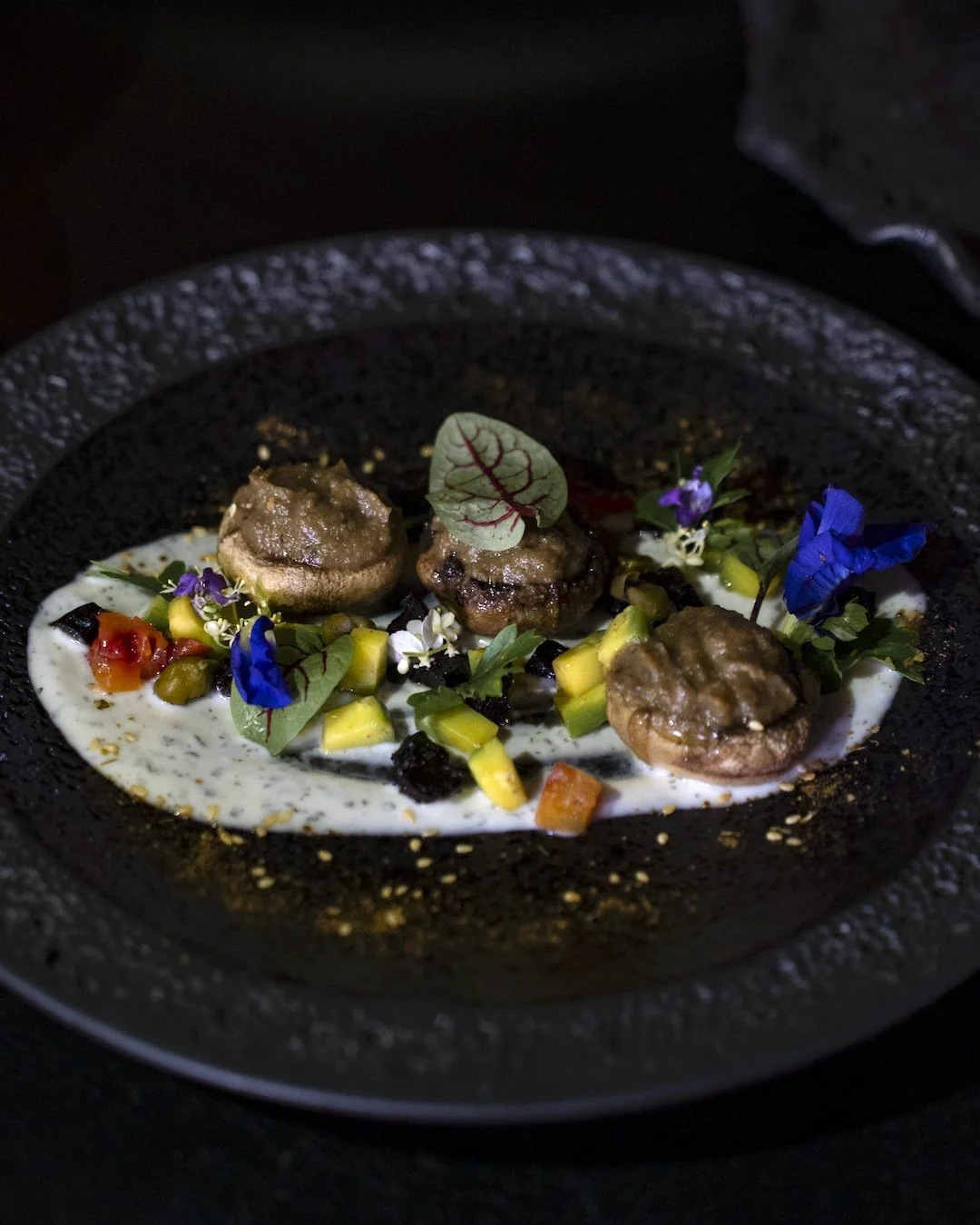 mediterranean style mushroom eggplant in ubud