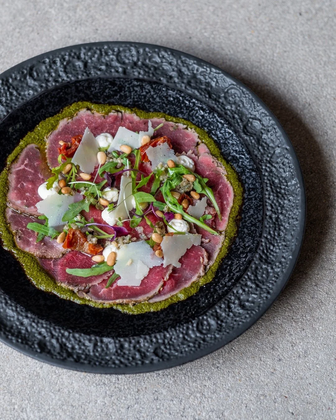 the best Wagyu Tenderloin Carpaccio in Ubud