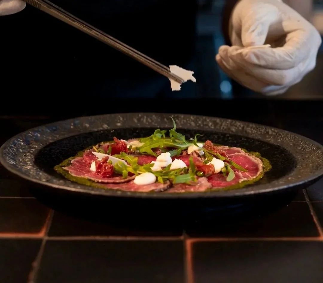 wagyu carpaccio mediterranean style in ubud