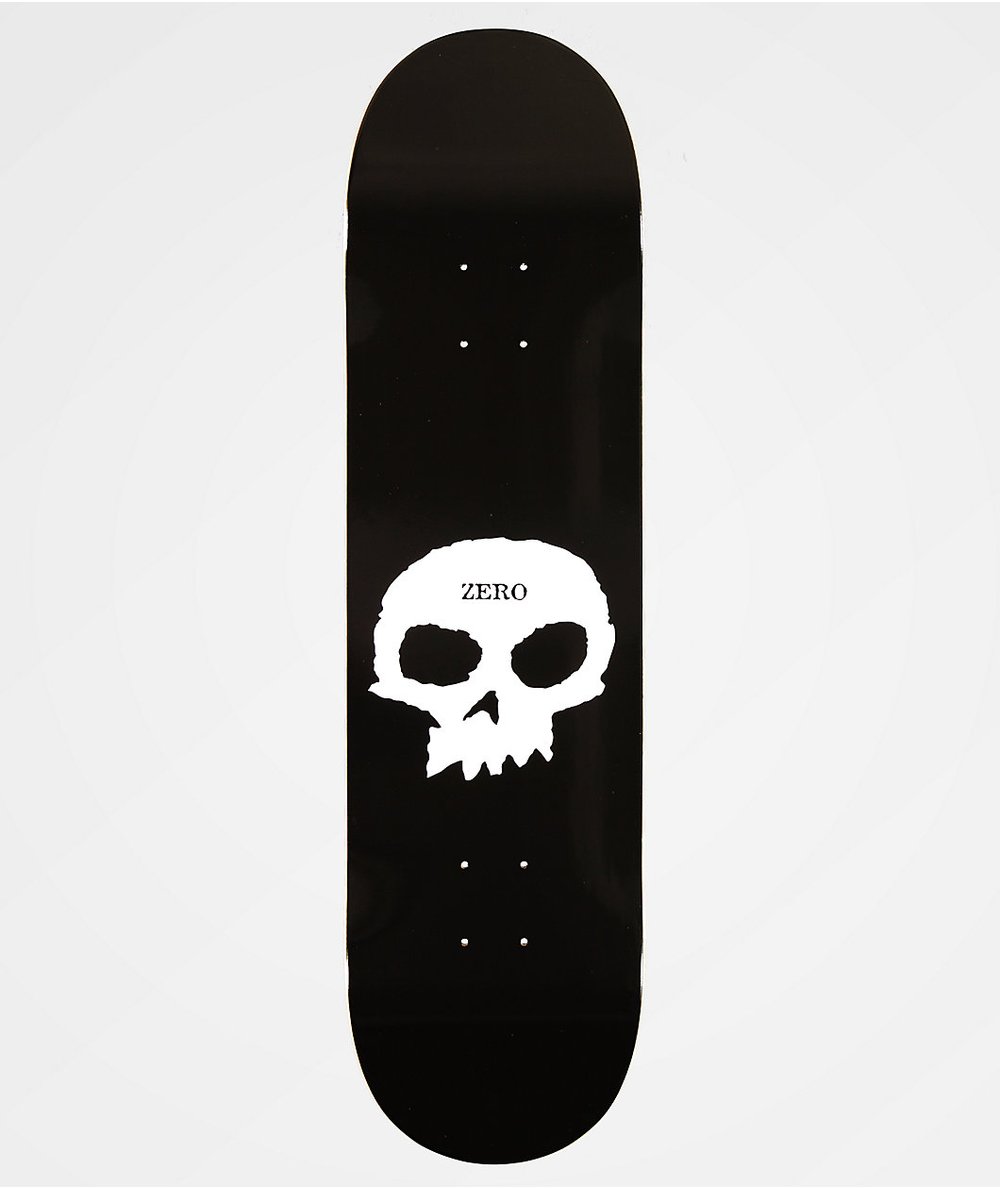 slachtoffer Moment Ambitieus Zero Single Skull Skateboard Deck — HighRollerHtx
