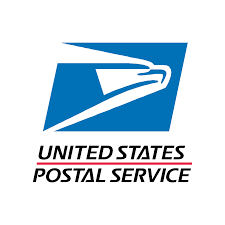 United States Postal Service logo with a stylized eagle and bold text