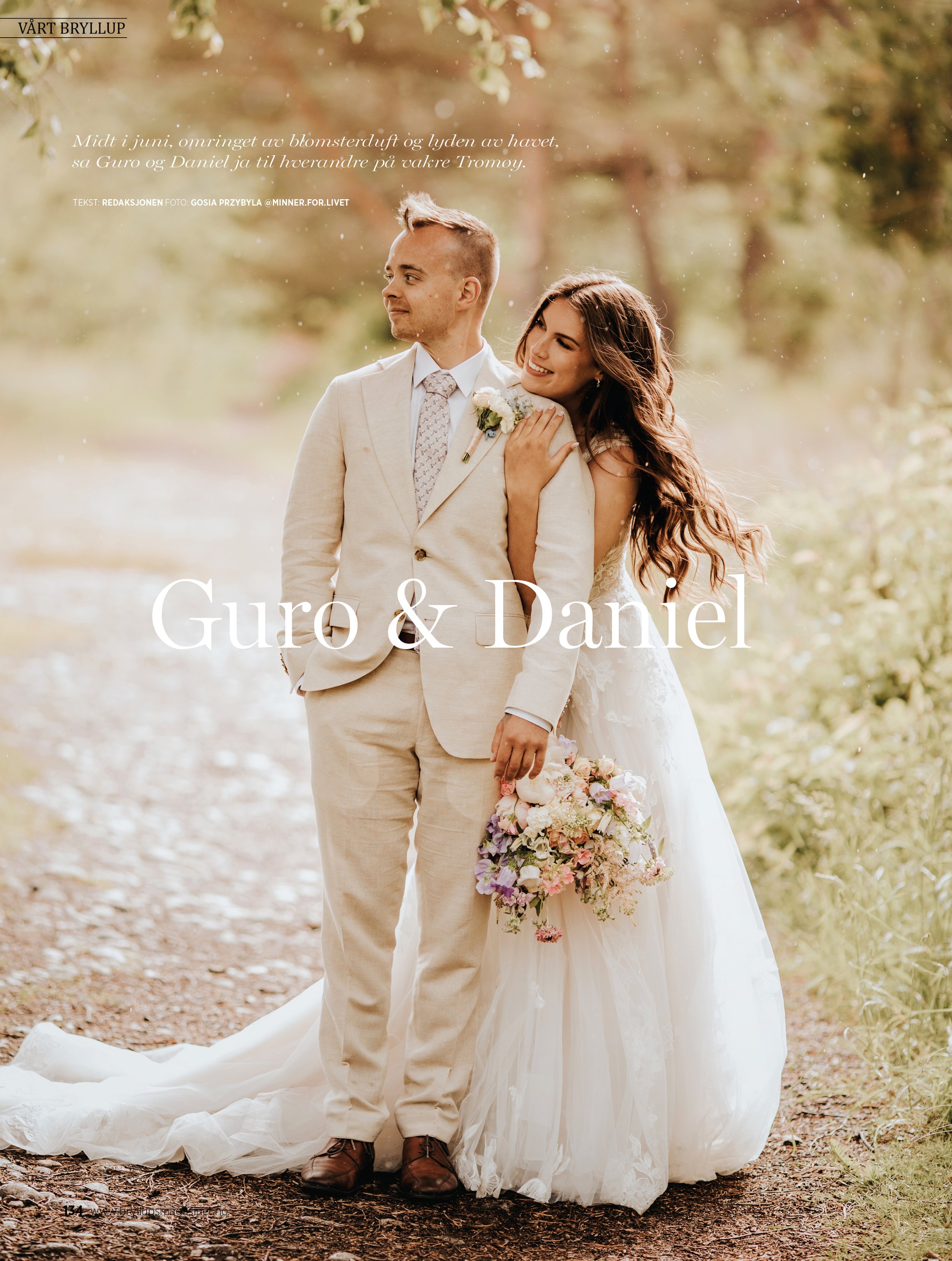WOW! Se blomstene våre i bryllupsmagasinet!