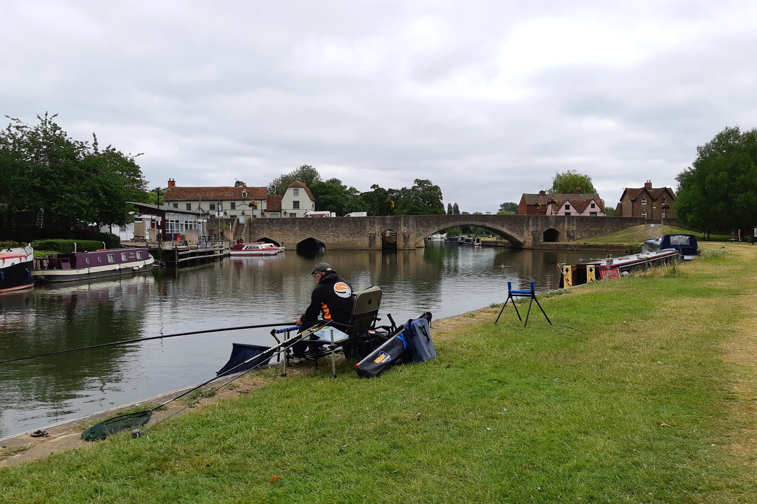 Fishing by the Thames at Abingdon