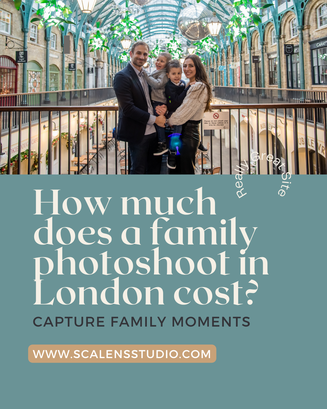 How much does a family photoshoot in London cost?