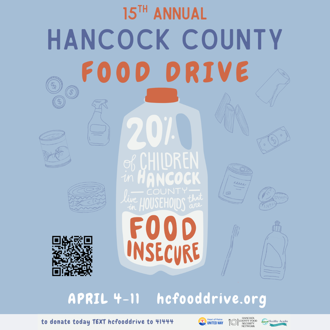 The 15th Annual Hancock County Food Drive begins April 4