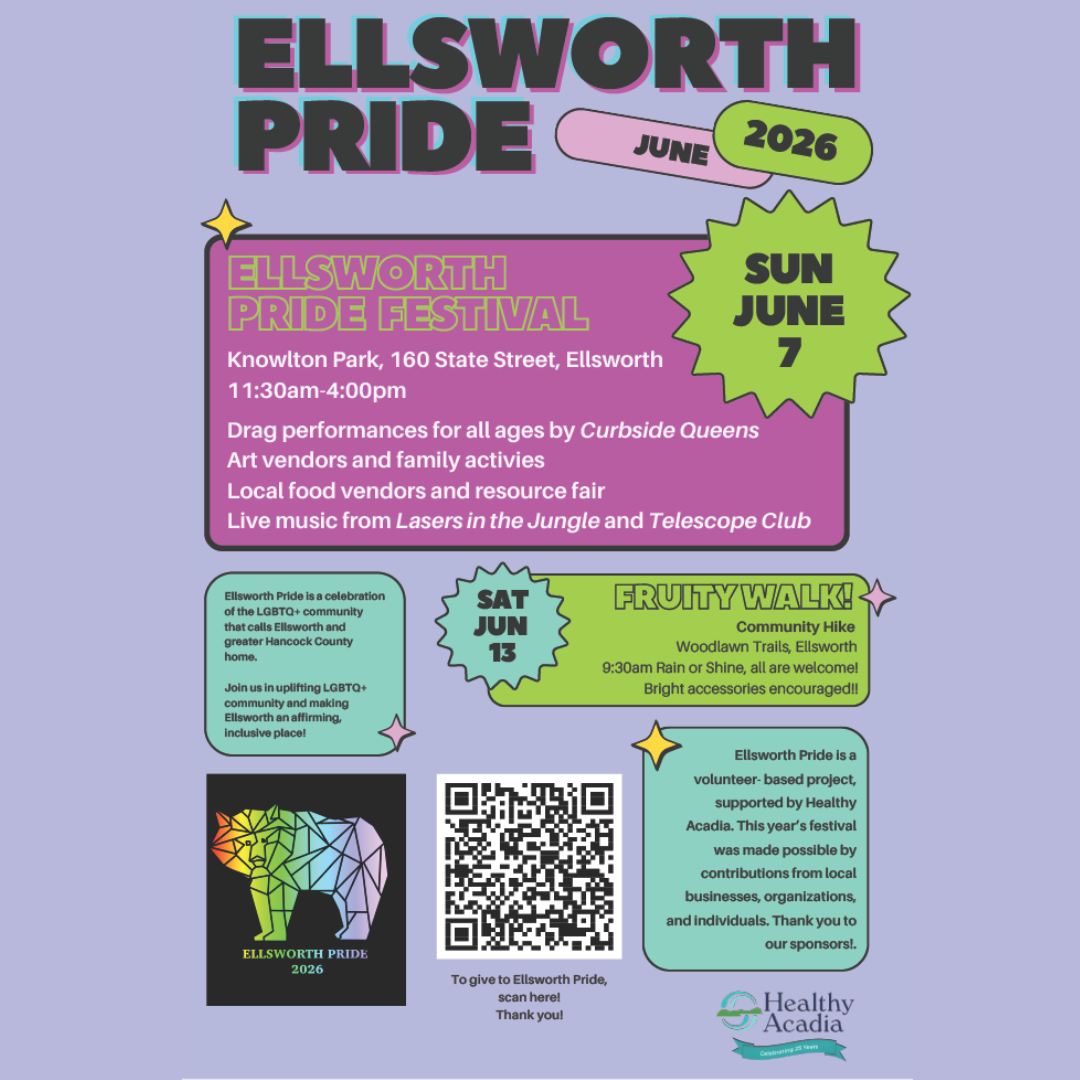 Ellsworth Pride Festival Set for June 7 at Knowlton Park