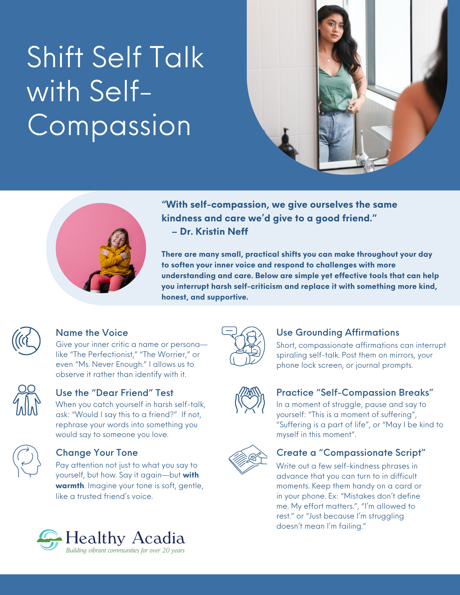 Shifting our Self-Talk with Self-Compassion — Healthy Acadia
