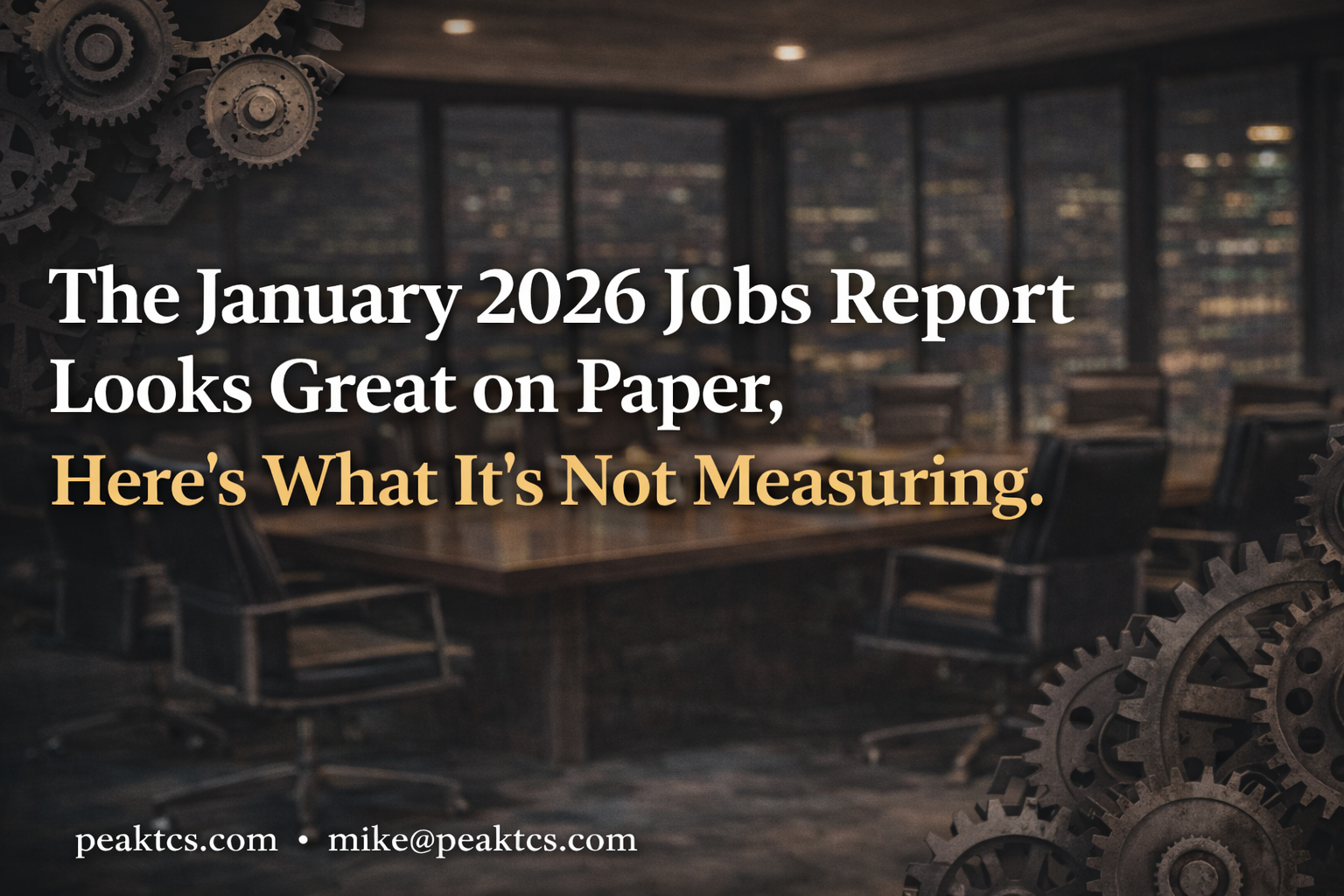 130,000 Jobs Added. Zero Adults Created. 