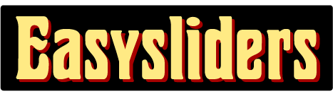 The logo of Easysiders in bold yellow and red letters on a black background.