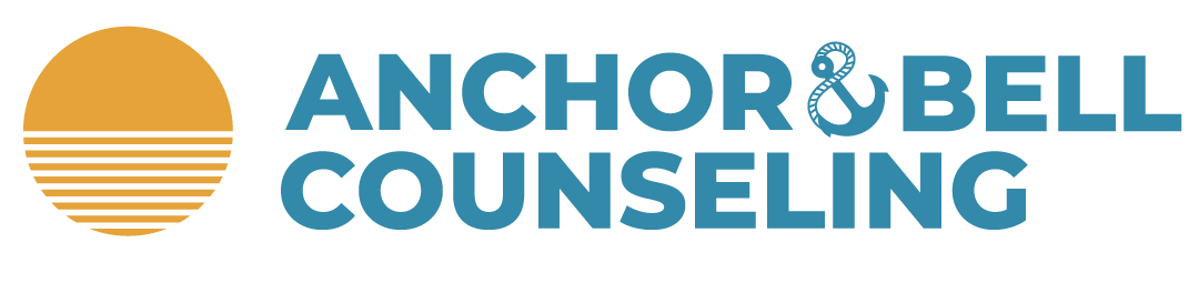 Logo for Anchor & Bell Counseling with a stylized sun and text.