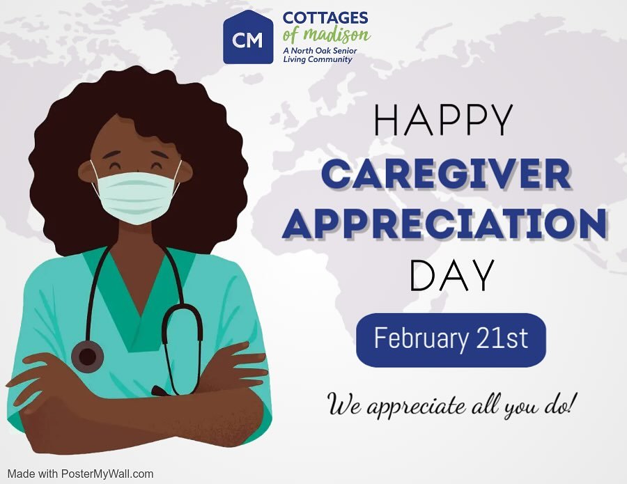Happy #CaregiverAppreciationDay to all of our caregivers who work to make sure all of the residents at Cottages of Madison are well taken care of! We appreciate you today (and every day) 🌟
.
.
.
#AssistedLiving #SeniorLiving #MemoryCare