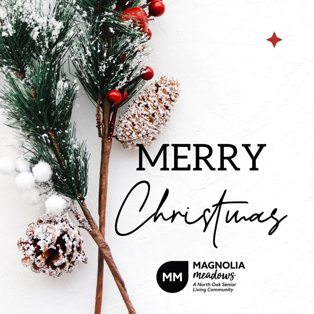 Merry Christmas from all of us at Magnolia Meadows!🎄

May your day be filled with joy, laughter, and the warmth of family and friends. Wishing you a holiday season as bright and beautiful as the smiles at our community.
.
.
.
#AssistedLiving #Senior