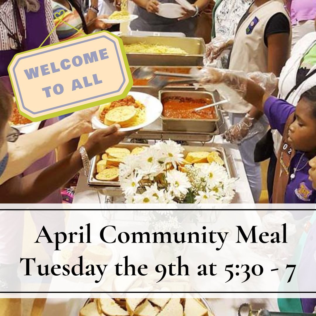 We are looking forward to food and fellowship tonight at The Grove Community Meal. 5:30-7:00. Please come out and enjoy a meal!
And if you're able to help, we could always use a few more servers and extra hands for clean up.