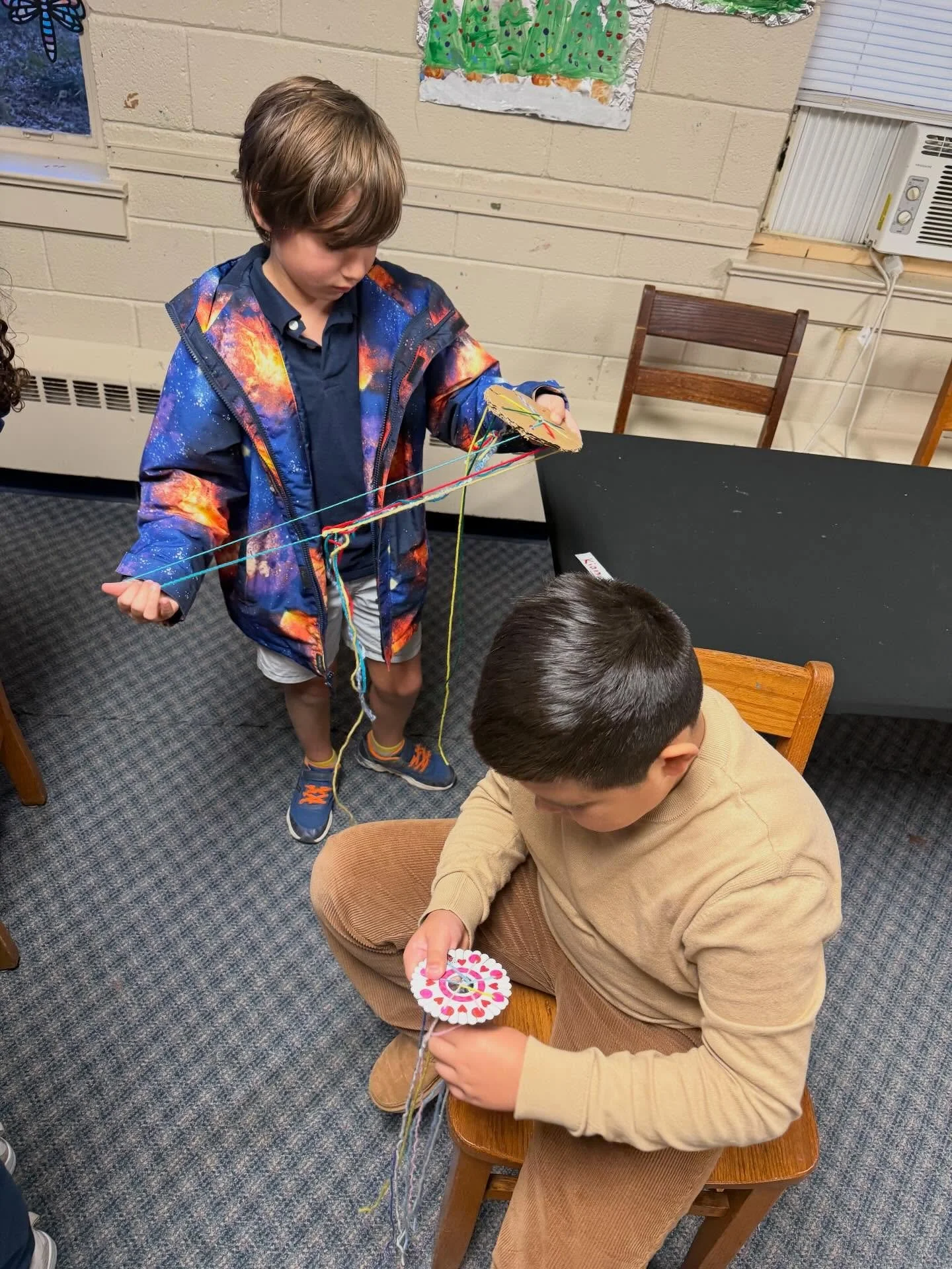 Firefly after school starting a bracelet weaving technique and all was &ldquo;almost&rdquo; quiet with focus for a few minutes. A win! Activities like this are great for increasing focus and motor skills! 

We are also utilizing these long dark days 