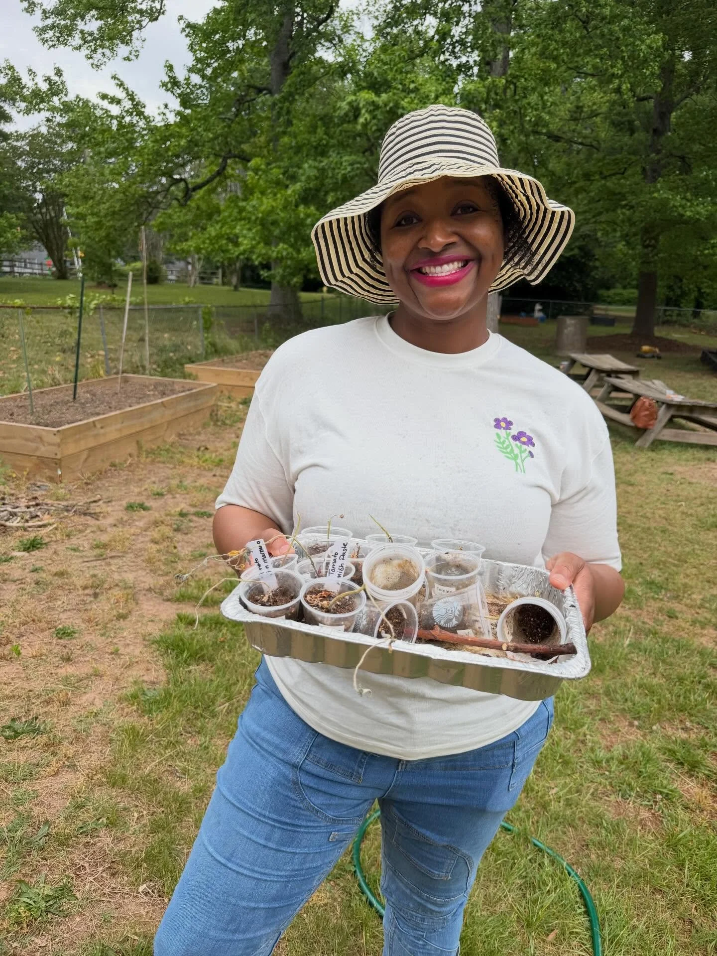 Grove Kids started planting out more their garden beds after learning about what it means for them to be planted in good soil!
