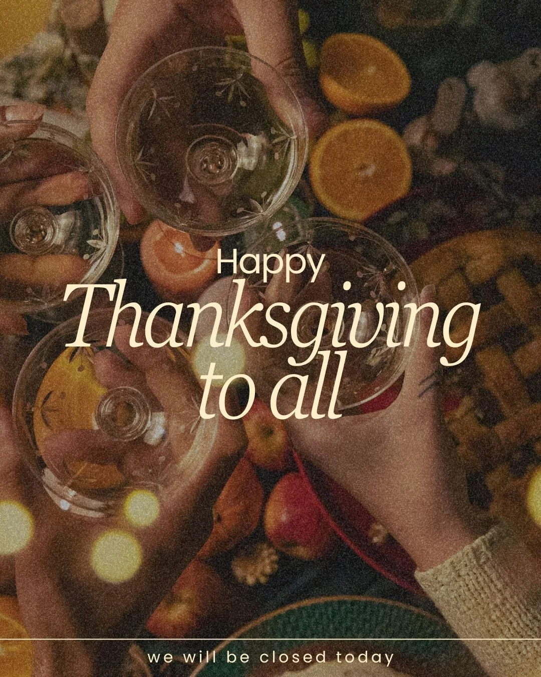 Happy Thanksgiving to all!

Grateful and thankful for our friends and family, the caretakers of our lands and more!

Happy Harvest! Wishing abundance to you all!

The clinic will be closed today

#riversrmt #thanksgiving #givethanks #grateful