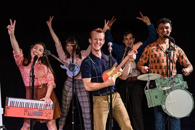 Hang out with your new most favorite band: Ronny and the Sugars! There are still a few select tickets left for our sugar sweet sixties bubblegum musical tonight! Use the code SWEETSWEETSWEET for a big discount! 🍭☮️🍬
.
.
.
.
.

#nyctheatre  #bubbleg