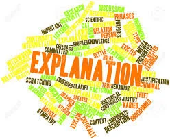 How to explain?