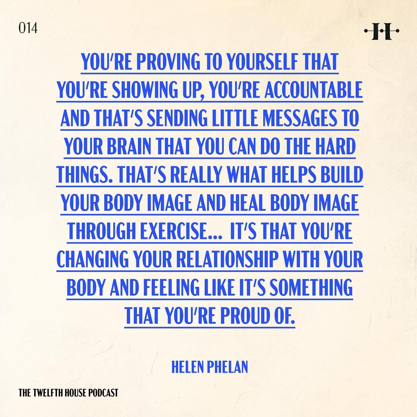 NEW YEAR SAME YOU 🥰

We chat with @helenvphelan on @thetwelfthhousepod today about body neutrality, the linked between intuition and exercise, and how to navigate this time of year (aka resolution mayhem) with presence and consciousness.

Listen on 