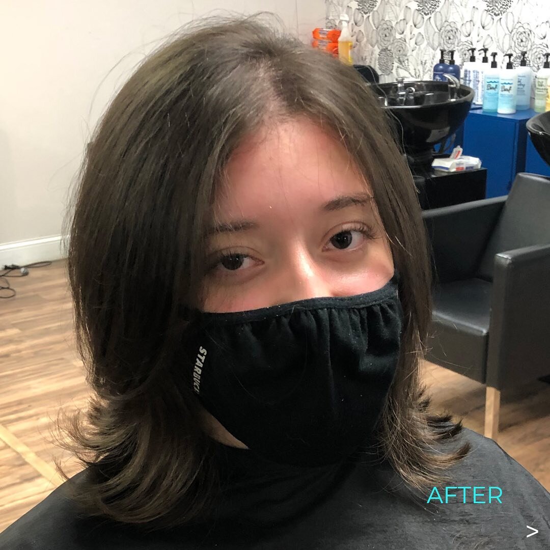 According to Coco Chanel, &ldquo;a woman who cuts her hair is about to change her life.&rdquo; 

A new look impacts positively your appearance and boosts your confidence. 

Changing your hairstyle takes lots of courage. Bravo!

Master Stylist: Billy 