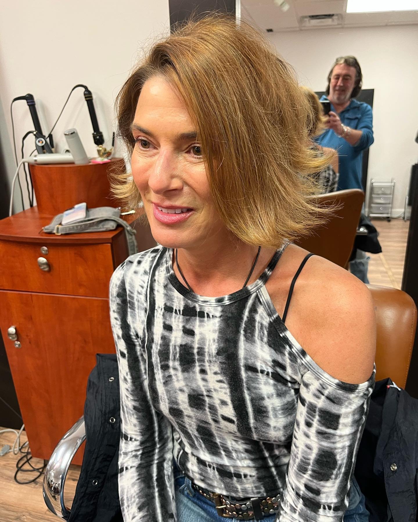 Had some fun today.  #sasoon #vidalsasoon #goldwellcolor