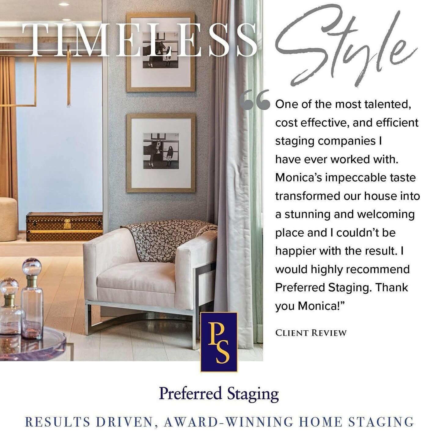 Our award-winning team creates the perfect aesthetic for your listing that will attract the best buyers, especially in a competitive market! 

If you&rsquo;re ready to elevate your Real Estate, give us a call! http://preferredstaging.com
