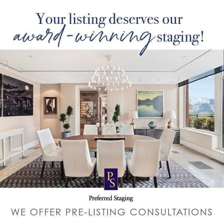 Before you list, contact Preferred Staging! Whether you need staging for an occupied or vacant listing, our team will help you build a custom strategy to give your listing the selling advantage. // Give Monica a call today!