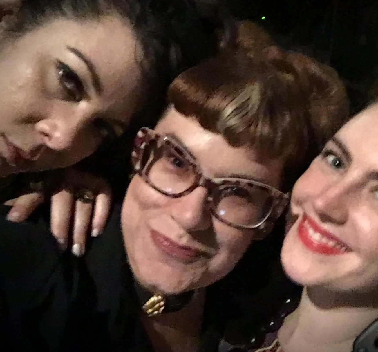  This is a photo of Leah Spurrier and friends in New York City - likely Brooklyn - with @carlysioux and @ktyznik having a great time around the holidays a few years back. Leah Spurrier was a Cincinnati retailer and designer at the time of this photo.