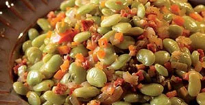 Lima Beans with Chorizo
