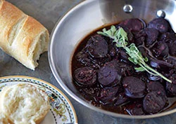 Wine Simmered Chorizo Appetizer