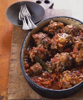 Spanish-Style Oxtails Braised with Chorizo