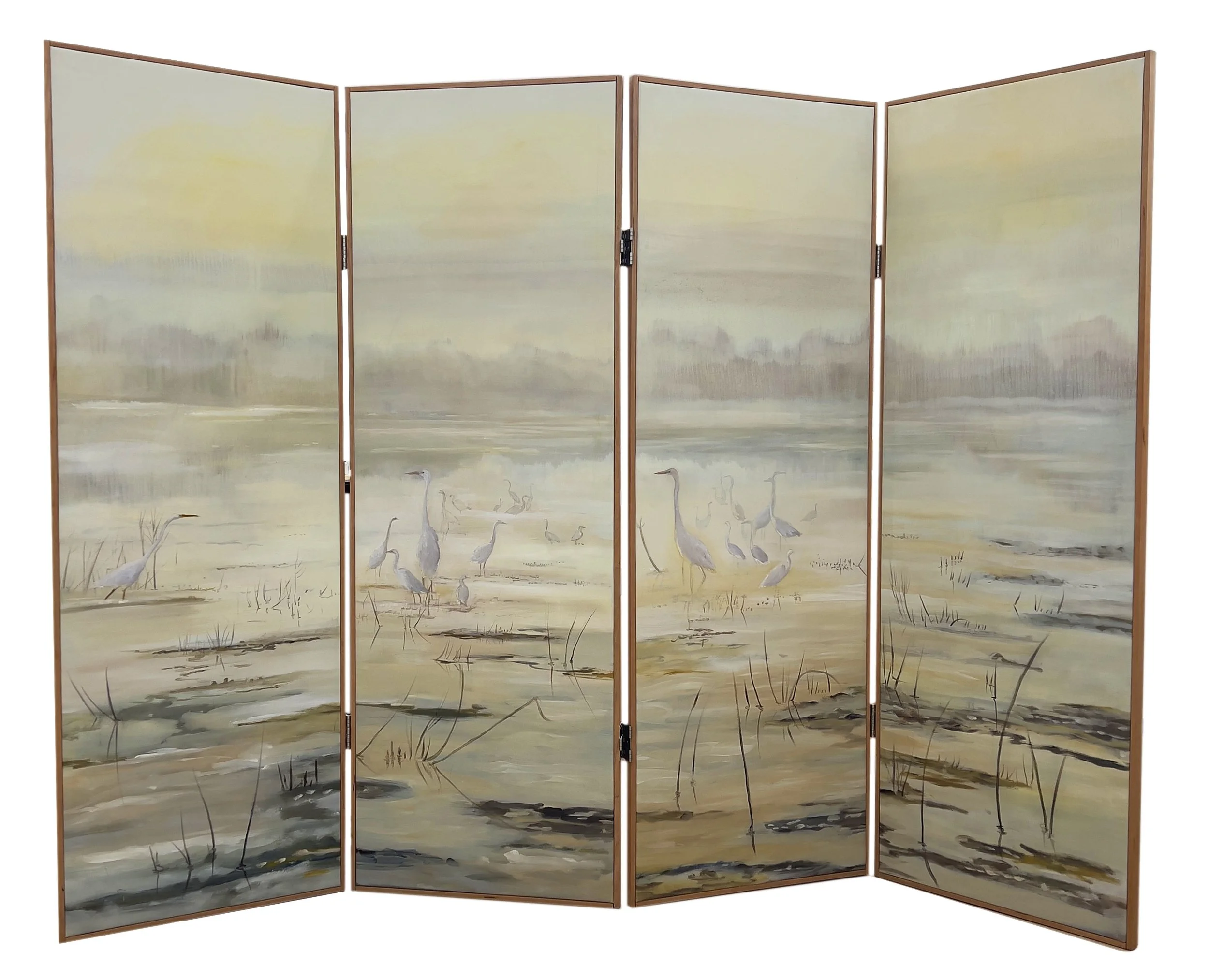 Dawn, 2023
Oil on canvas
4 panel paravent screen
24" x 72" per panel