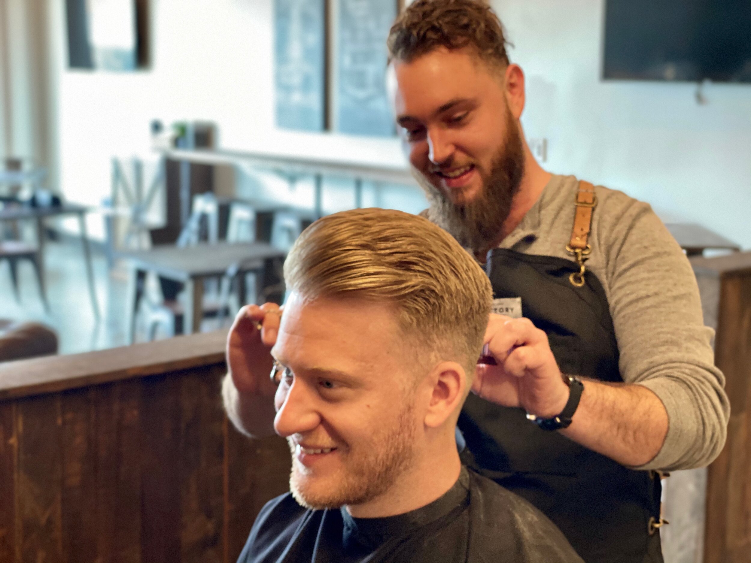 Men's Barbershop featuring local craft beer and coffee on tap in ...